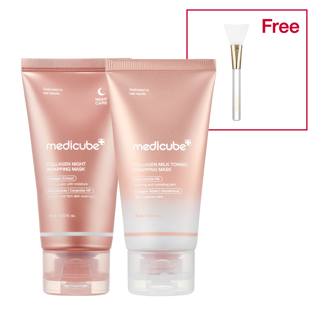 Collagen Milky Glow Daytime Wrapping Mask — Collagen&Milk Bundle (2PACK)