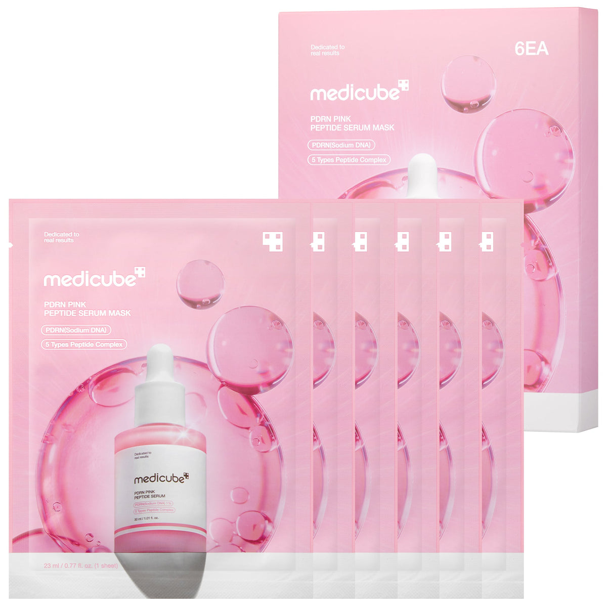PDRN Pink Peptide Ampoule Mask — 6EA