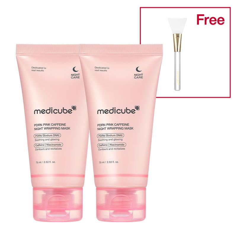 PDRN Pink Caffeine Overnight Wrapping Mask — 2 PACK (+GIFT)