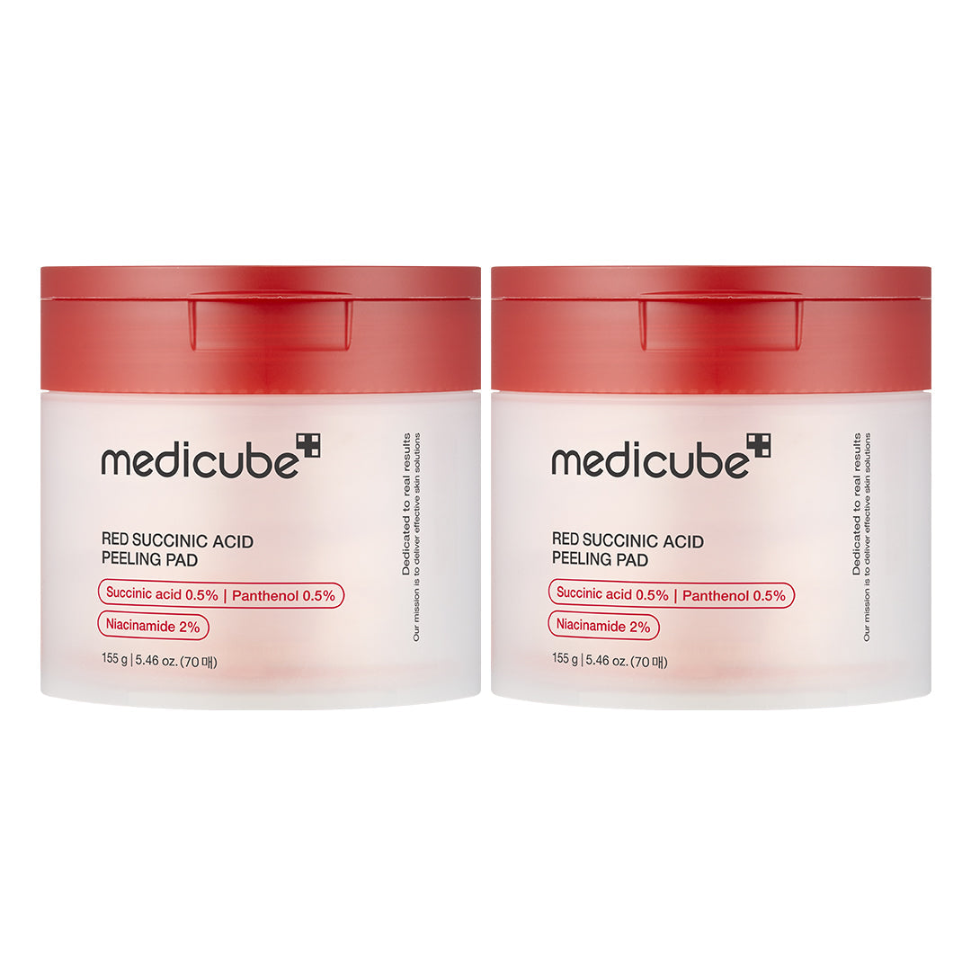 Red Succinic Acid Panthenol Pads — 2 PACK