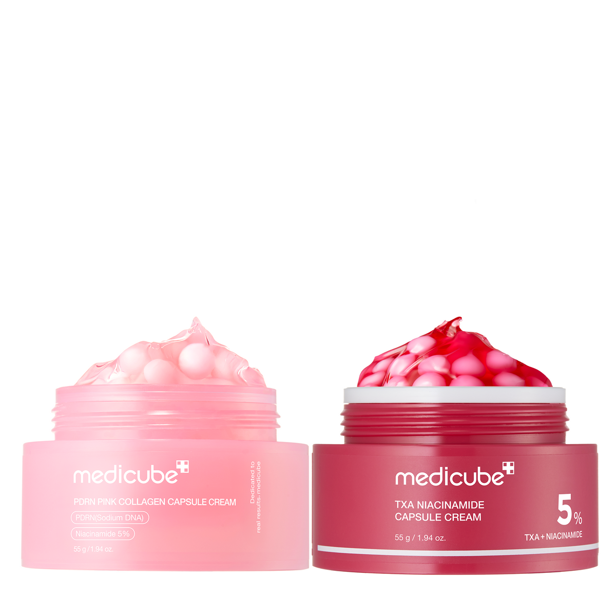 TXA Niacinamide Capsule Cream — PINK & RED Capsule Cream Bundle (2 PACK)